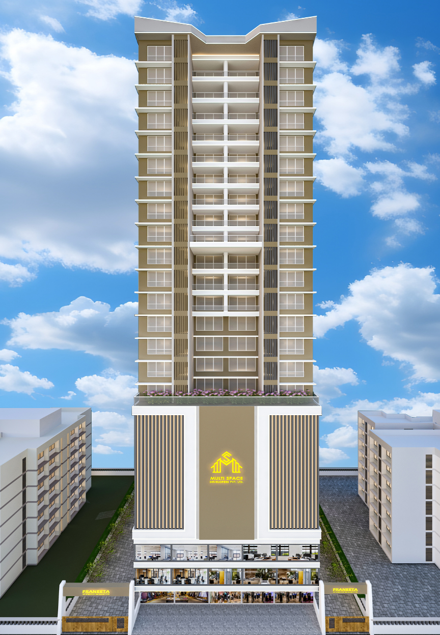 Praneeta Heights - Luxury Residential Tower View in Gorai